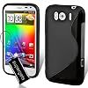 Supergets HTC Sensation XL High Quality And Stylish Wave With Grip Design Hydro Gel Silicone Case Cover Skin Shell Protector Includes Screen Protector And Polishing Cloth