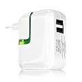 WorldPower wei� USB-Reise-Ladeger�t - l�dt Apple iPad, iPhone 4 & 3GS, iPod, PSP und andere USB-Ger�te