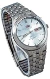 Orient #BEM5V002W Men's Facet Glass Stainless Steel Automatic Watch
