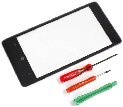 Black Glass Lens replacement for Nokia Lumia 800 + Free Tools