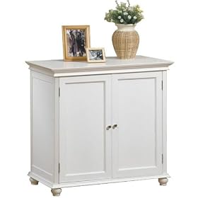 Hampton Bay Two door Console, 2 WOOD DOORS, WHITE by Home Decorators Collection