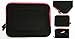 Magenta Laptop Sleeve Case for 10 inch Superpad PC, Flytouch 3 Touchscreen, III Gen, Flytouch X220 Tablet + A Carabiner Hook.