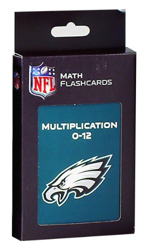 NFL Philadelphia Eagles Multiplication Flash Cards