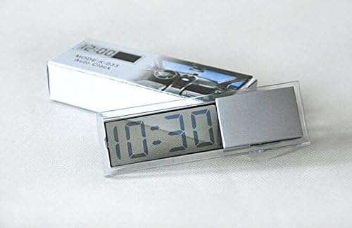 Durable Digital LCD Display Car Electronic Clock with Sucker Cool,stick up Digital Clock