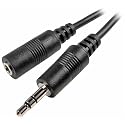 SF Planet A1519 3.5 mm Male/Female Stereo Audio Extension Cable (3ft / feet, Black)