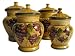 4pc ceramic canister set tuscany grape