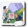 Londons Times Funny Society Cartoons - Beware Of Litigation Attorney - Mouse Pads