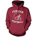 Distressed Furman Football Unisex Hooded Sweatshirt