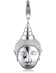 VINANI brand Germany 925 Sterling Silver Charm Pendant big Buddha Head shiny HBUG