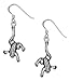 STERLING SILVER HIGH POLISH LEG HANGING FROG title=