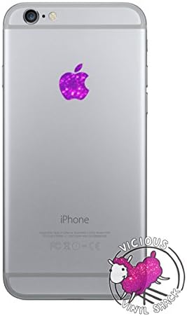 Purple Sparkles Color Changer for Apple iPhone 6 Plus Logo Vinyl Sticker Decal Glitter Shiny