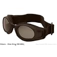 Riders Ride King goggles in matte black frame with smoke grey polycarbonate lenses