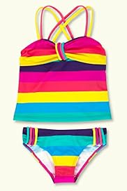 Multi Stripe Stretch Tankini