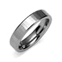 Faceted 5mm Comfort Fit Mens Tungsten Carbide Wedding Band Ring Size 10