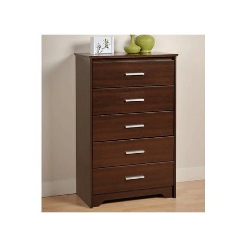 Prepac Furniture Coal Harbor Five Drawer Chest Dresser