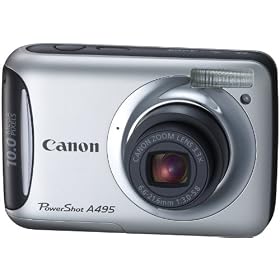 Canon �f�W�^���J���� PowerShot A495 �V���o�[ PSA495(SL)