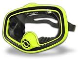 Black Rubber Swim Mask [Frontal Purge Valve] (colors may vary)