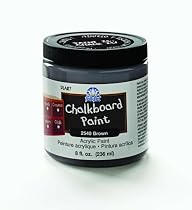 FolkArt 2540 8-Ounce Chalkboard Paint, Brown