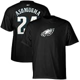NFL Reebok Nnamdi Asomugha Philadelphia Eagles #24 Scrimmage Gear Player T-Shirt - Black (Small)