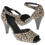 Aerosoles Women's Hot Source Ankle Strap Pump,Leopard Suede,7.5 M
