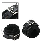 Strict Leather Premium Fur-Lined Locking Ankle Cuffs