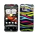 Electronics : Multi Color Zebra Snap on Hard Skin Faceplate Cover Case for HTC Droid Incredible