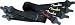 Fender 2-Inch Poly Logo Strap Black/Yellow Logo
