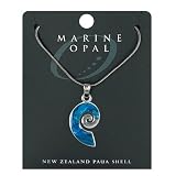 Review Puckator  / Marine Opal Pendant - Swirl Snake Chain