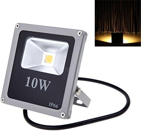 Greenyourlife Ultrathin 10 Watt 110-250V Alumiinum LED Flood Light Outdoor Waterproof IP66 660lm Security Landscaping Yard Lamp Warm White 3000K