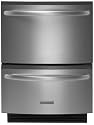 KitchenAid Architect Series II : KUDH03DTSS Fully Integrated Double Drawer Dishwasher - Stainless Steel