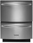 Kitchenaid KUDH03DTSS Double Drawer Dishwasher 5 Cycles/3 Cycle Options Architect Series II
