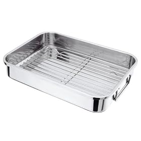 HORWOOD STAINLESS STEEL ROASTING PAN AND RACK
