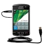 Classic Straight USB Cable for the Blackberry Storm with Power Hot Sync and Charge capabilities - Gomadic Brand w/ TipExchange Technology