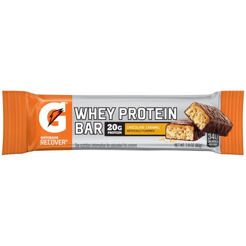 Gatorade Whey Protein Recover Bars Chocolate Caramel 2.8oz (4 Pack)