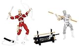 G.I. JOE Hasbro 25th Anniversary 3 3/4 Wave 6 Action Figures Comic Book 2-Pack Snake Eyes and Hard Master
