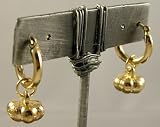 18K Gold Filled Fall Harvest Hoop Dangle Earrings Limited