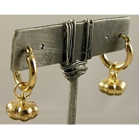 18K Gold Filled Fall Harvest Hoop Dangle Earrings Limited