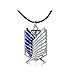 OliaDesign Attack on Titan Dual Wing Pendant Necklace