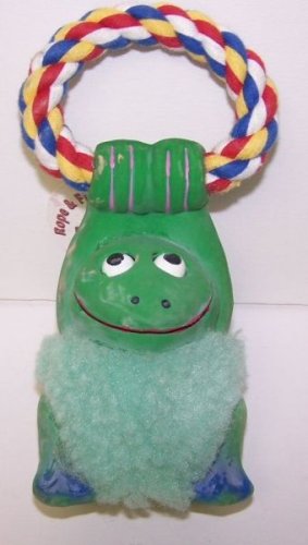 Classic Pet Products 7 in Frog Rope Latex and Fleece Dog Toy