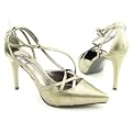 Carlos by Carlos Santana Women's Vintage Pump,Pewter,6 M US