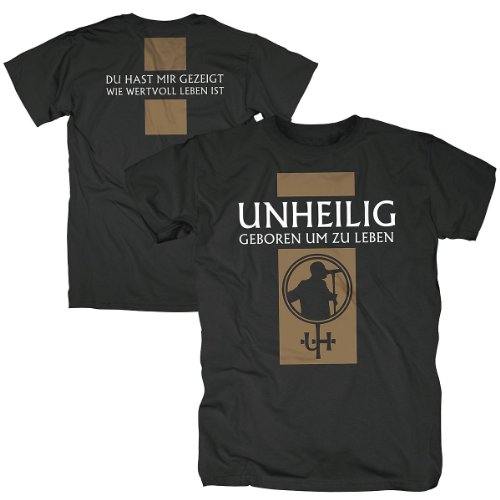 Produkt-Bild: Universal Music Shirts Unheilig - Geboren um zu leben 4844407 Unisex - Erwachsene Shirts/ T-Shirts, Gr. 38/40 (M), Schwarz (schwarz)