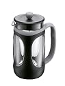 Bodum Young Press 8-Cup Coffee Press, Black with Gray Trim, 1.0 litre, 34 oz.