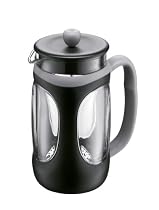 Bodum Young Press 8-Cup Coffee Press, Black with Gray Trim, 1.0 litre, 34 oz.