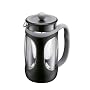 Bodum Young Press 8-Cup Coffee Press, Black with Gray Trim, 1.0 litre, 34 oz.