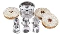 Fox Run Six Piece Linzer Cookie Cutter Set