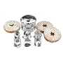 Fox Run Six Piece Linzer Cookie Cutter Set