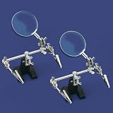2 "Third-Hand" Soldering Iron Tools w/Magnifier Loupes