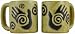 Two 16 Oz. COFFEE/Tea Cup STONEWARE Dinner Mug HEALING HANDS By Mara