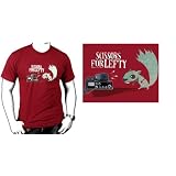 Scissors For Lefty - SQUIRREL RADIO T-shirt, Chili Red at Scissors For Lefty