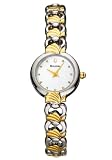 BULOVA Watches:Bulova Bracelet Two-tone Steel Mother-of-pearl Ladies Watch 98V30